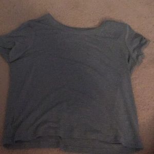 Light blue crop top